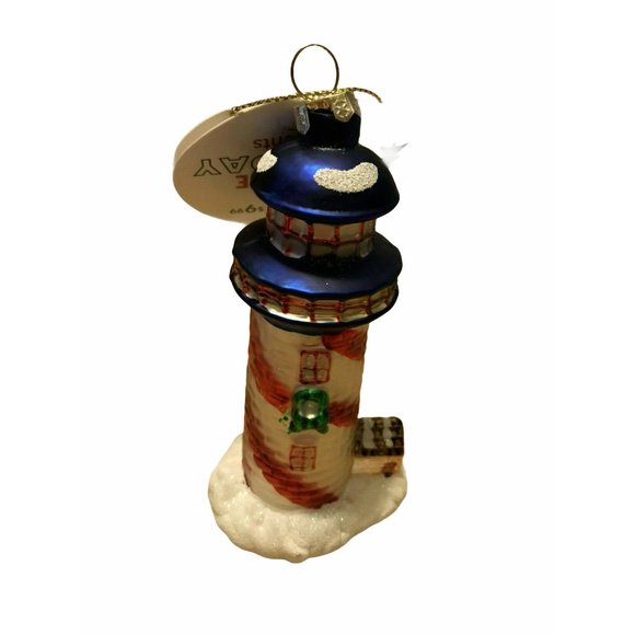 New Christmas Tree Glass Painted Ornament, Holiday - Picture 2 of 5